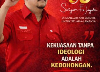 Refleksi HUT PDI Perjuangan, Iswandi Sebut Partai Tetap Kokoh Usai Pemilu 2024